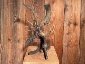 schnaegglerei kunstobjekt gartenobjekt gartendeko schrottkunst geschenk 16 hase hoppelhase