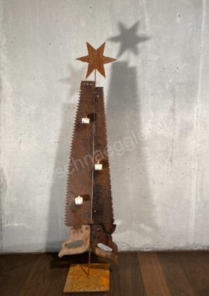 schnaegglerei kunstobjekt gartenobjekt gartendeko schrottkunst upcycling geschenk 61 o tannenbaum a