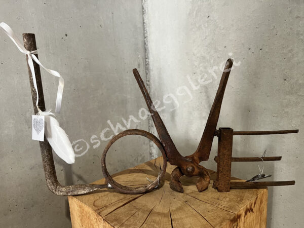 schnaegglerei kunstobjekt gartenobjekt gartendeko schrottkunst upcycling geschenk valentinstag 106 love